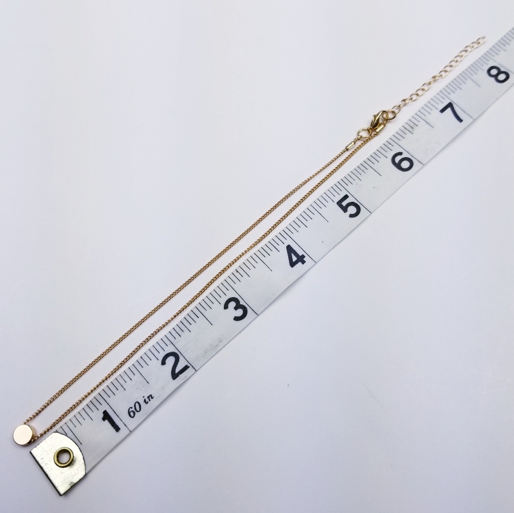Moon Circle Choker Chain Gold Color - Picture 4 of 5